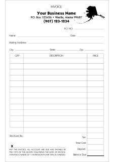 invoice half sheet sample